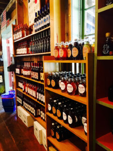 Photo of hard ciders and gourmet maple syrups at Clyde's Cider Mill