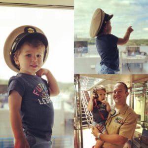 Little boy visits USS Nautilus museum