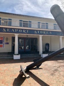 A large anchor welcomes visitors to the Mystic Seaport Museum