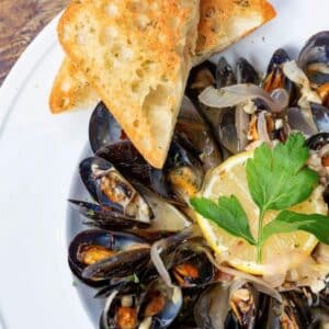 Plate of Mussels at Chapter One in Downtown Mystic