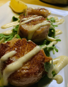 Anthony J.s' Bistro in Downtown Mystic, Scallops