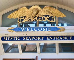 Mystic Seaport Museum Welcome Sign